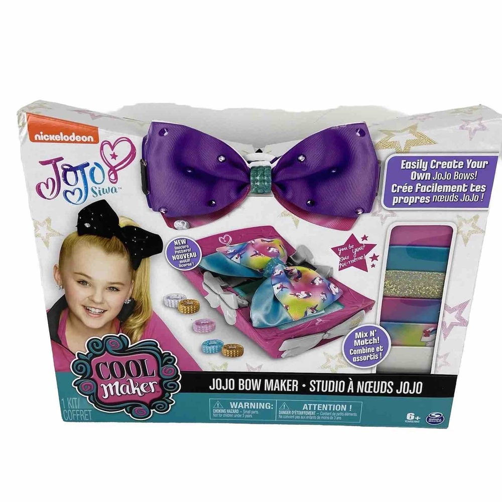 Cool Maker JoJo Siwa Bow Maker Studio Rainbow Unicorn DIY Kit Craft Art Design